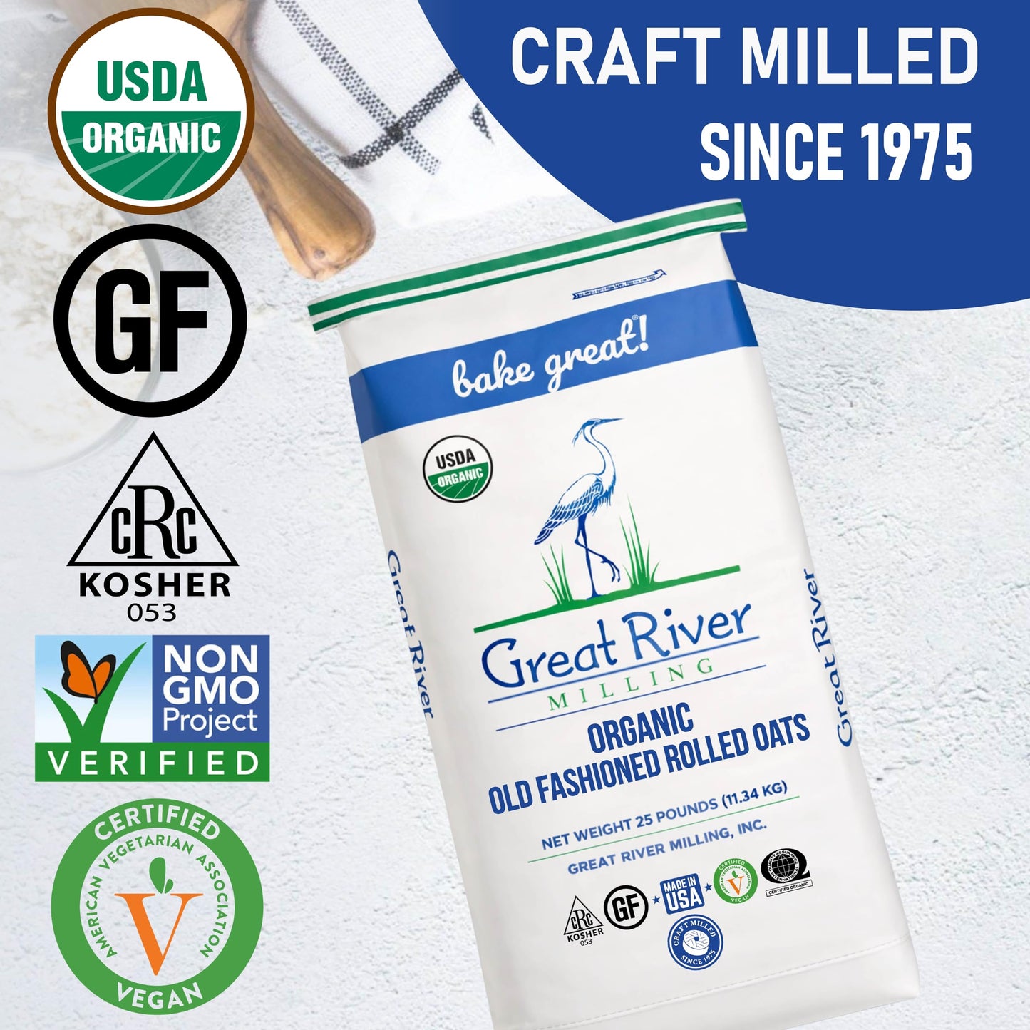 Great River Milling Organic Old Fashioned Rolled Oats