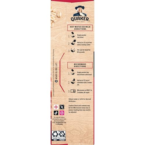 Instant Oatmeal – Maple Brown Sugar, 48 Packets