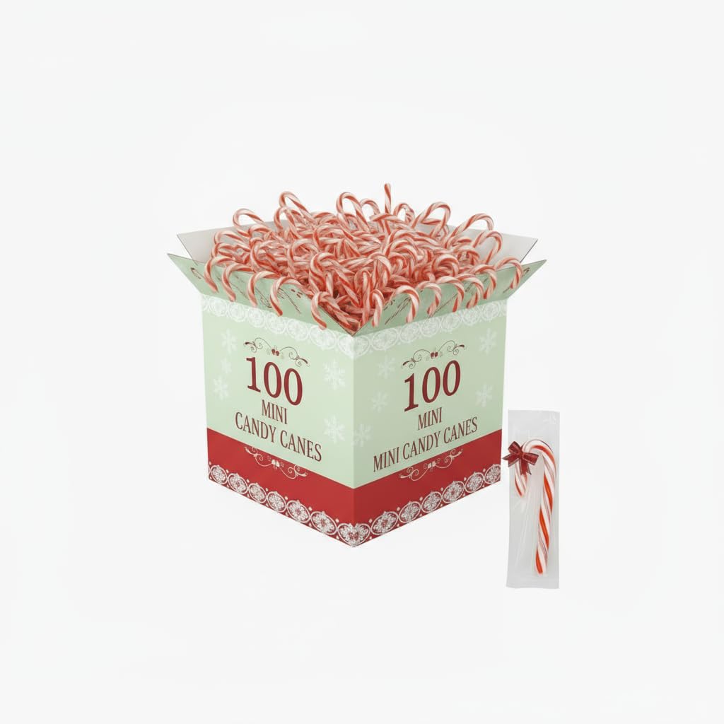 Mini Peppermint Candy Canes – Individually Wrapped