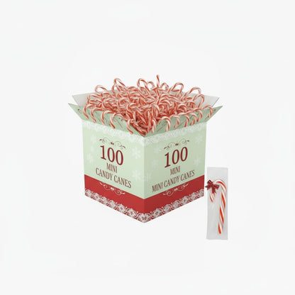 Mini Peppermint Candy Canes – Individually Wrapped