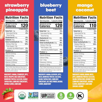 Organic Fruit Smoothie Pouches – Superfood Variety Pack