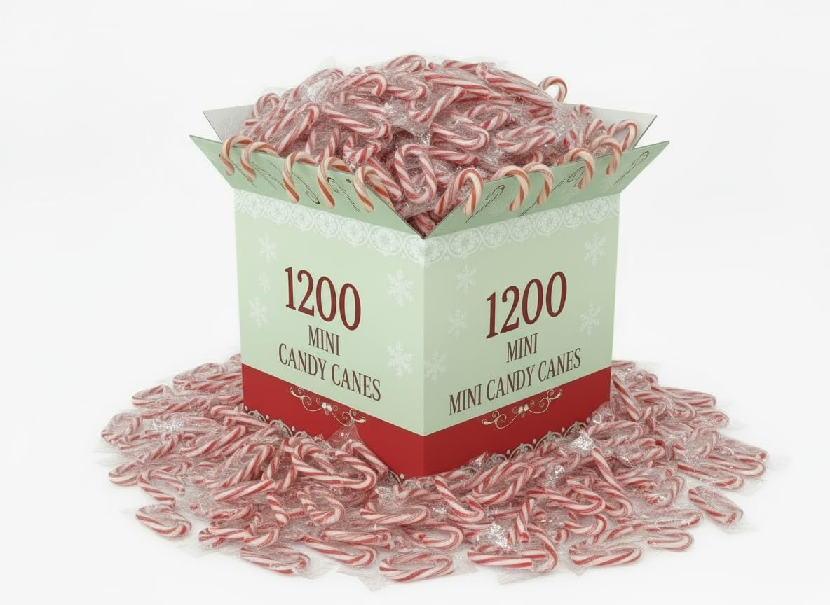 Mini Peppermint Candy Canes – Individually Wrapped