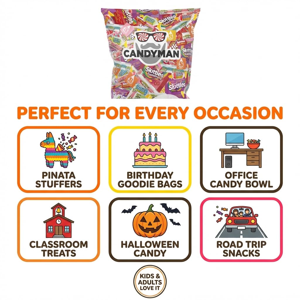 Assorted Candy – Individually Wrapped, 20 lb