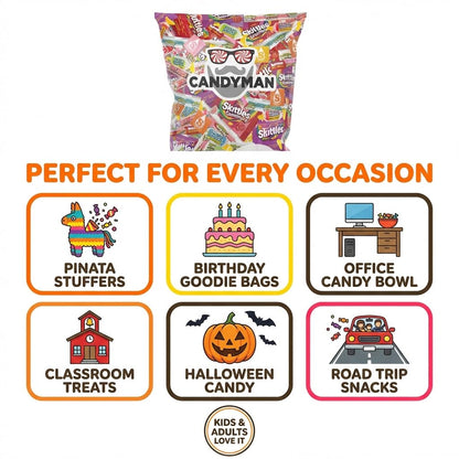 Assorted Candy – Individually Wrapped, 20 lb