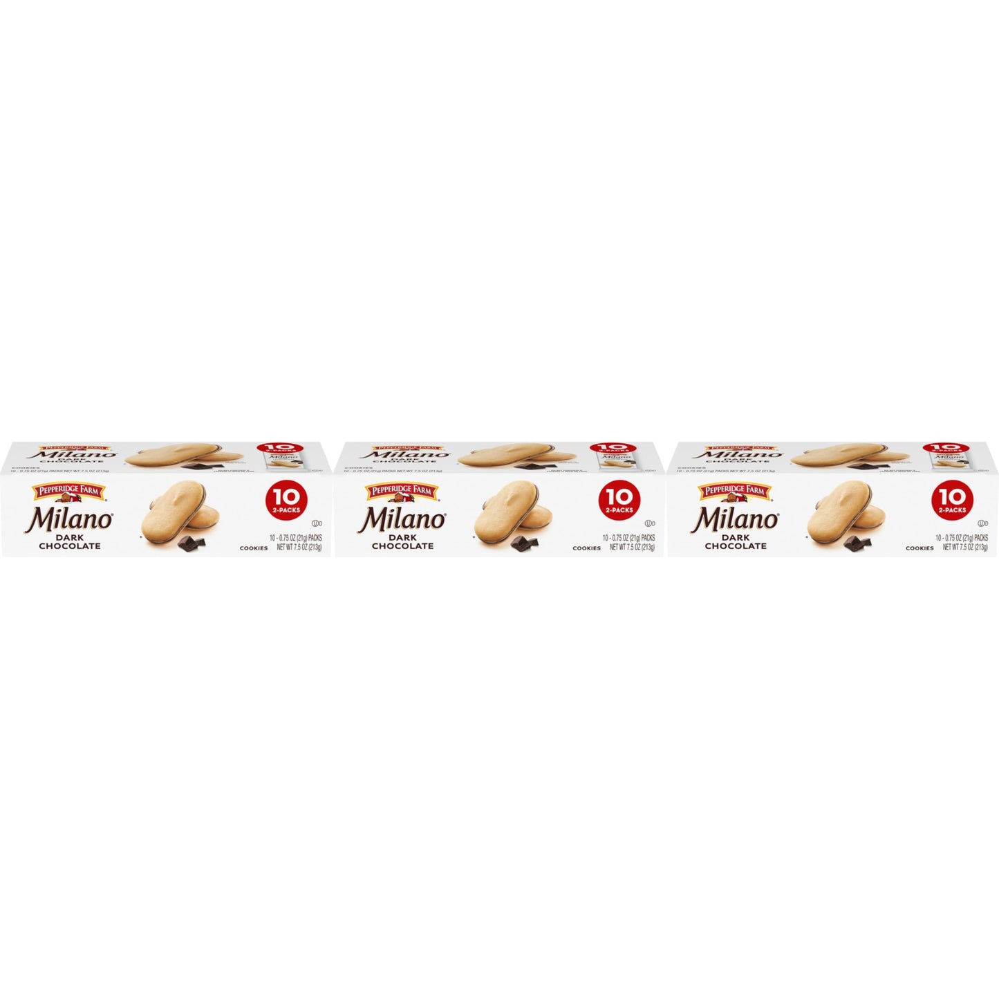 Dark Chocolate Milano Cookies – 10 Snack Packs