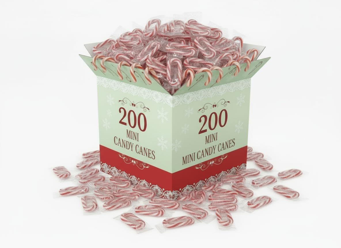 Mini Peppermint Candy Canes – Individually Wrapped