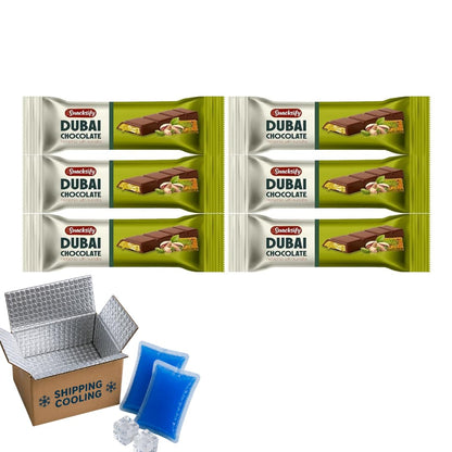 Dubai Chocolate Bars – Pistachio Kunafa, 24-Pack