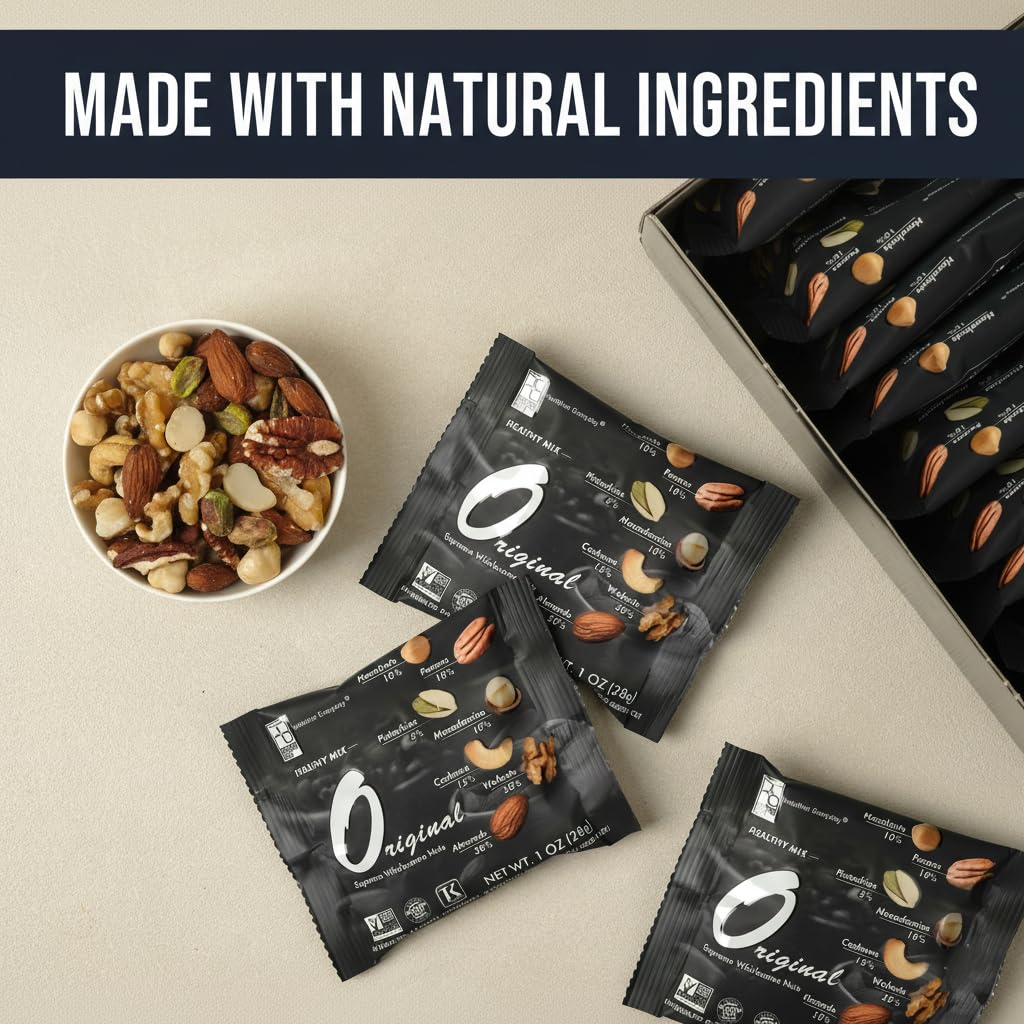 Mixed Nuts Snack Packs – Unsalted, Peanut-Free