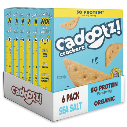 Organic Protein Crackers – Gluten-Free, 6-Pack