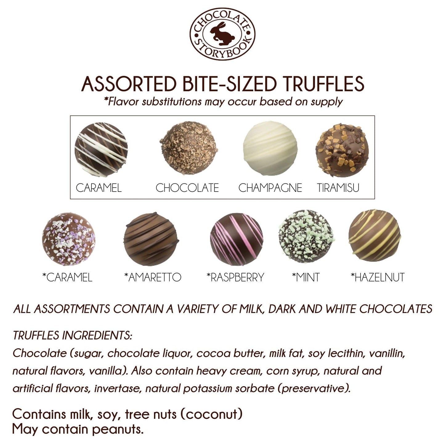 Chocolate Truffle Assortment – 4-Piece Gift Box