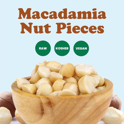 Macadamia Nut Halves & Pieces – Natural & Crunchy