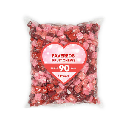 Chewy Fruit Candy Squares – Assorted Red Flavors