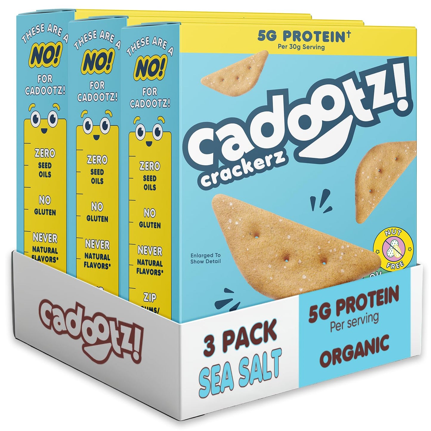 Organic Protein Crackers – Gluten-Free, 6-Pack