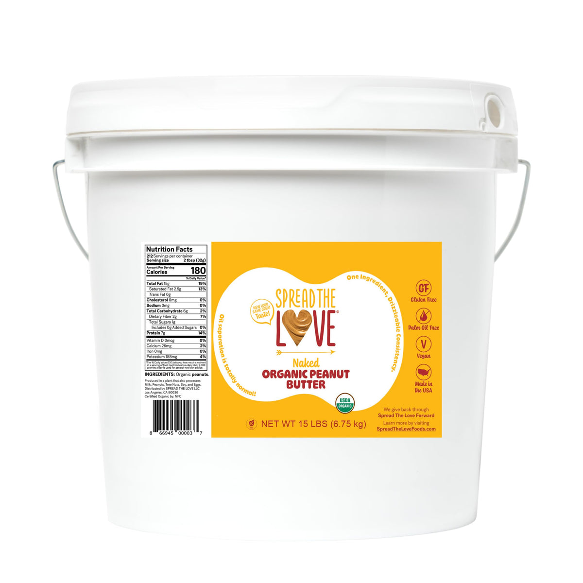 Organic Crunchy Peanut Butter – No Sugar or Salt