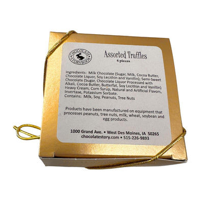 Chocolate Truffle Assortment – 4-Piece Gift Box
