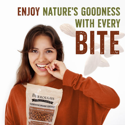 Organic Raw Almonds – Regenerative, Non-GMO Snack