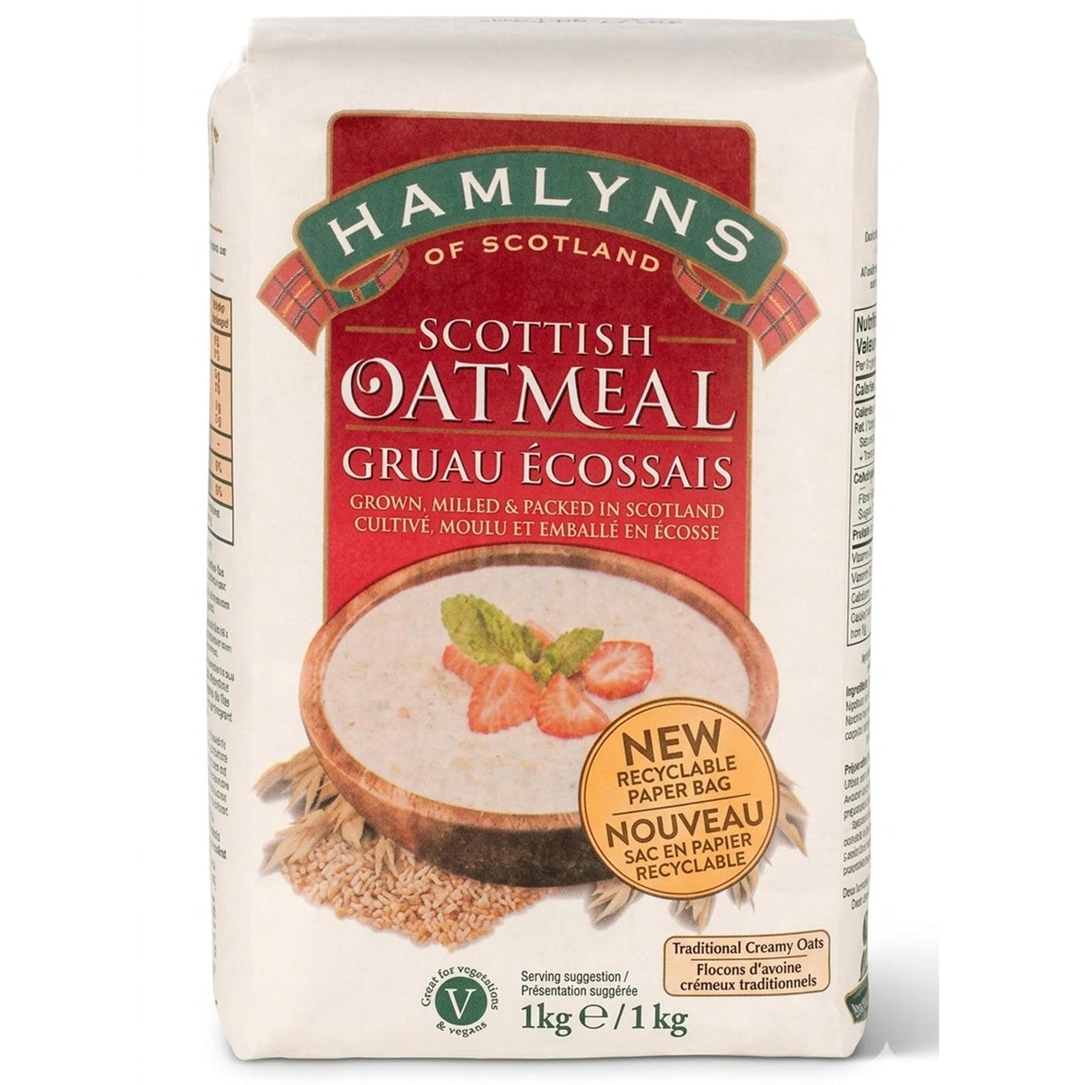 Stoneground Scottish Oatmeal – Fine Texture, 6-Pack