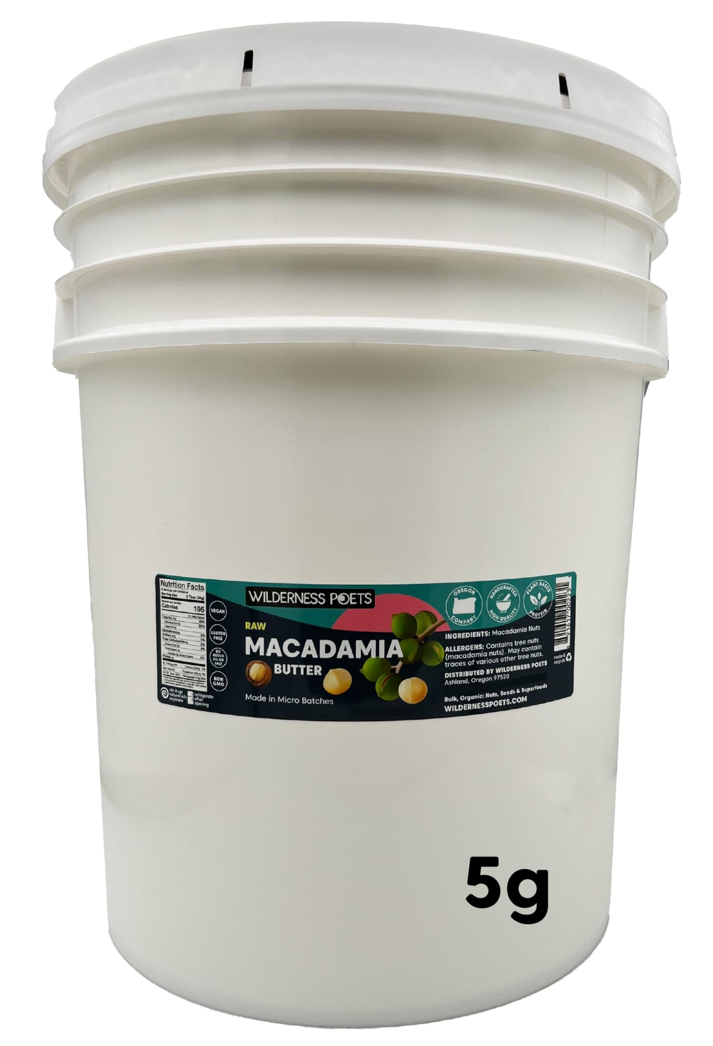 Wilderness Poets Raw Macadamia Butter