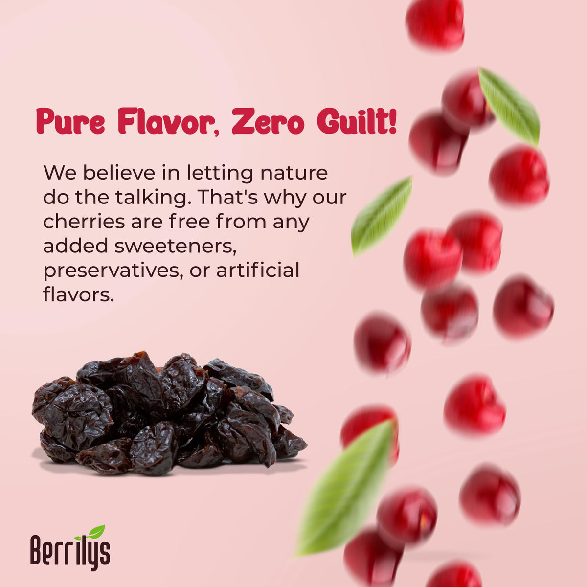 Organic Dried Tart Cherries – Unsweetened, 5 lb