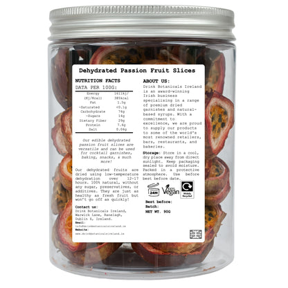 Dried Passion Fruit Slices – 100% Natural, 3.35 oz