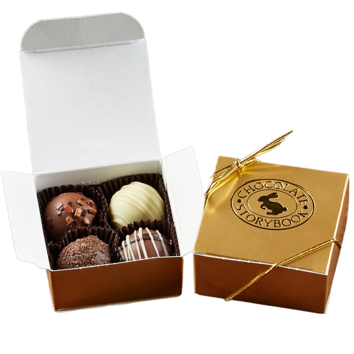 Chocolate Truffle Assortment – 4-Piece Gift Box