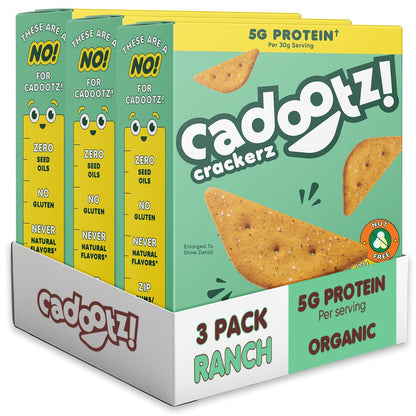 Organic Protein Crackers – Gluten-Free, 6-Pack