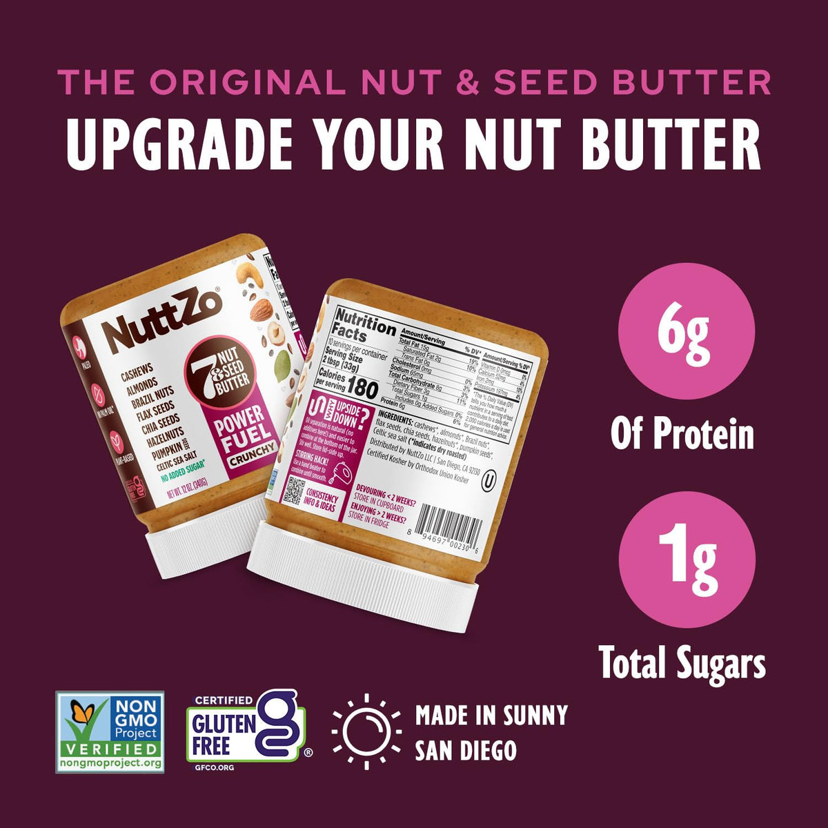 7-Nut & Seed Butter – No Added Sugar or Oil
