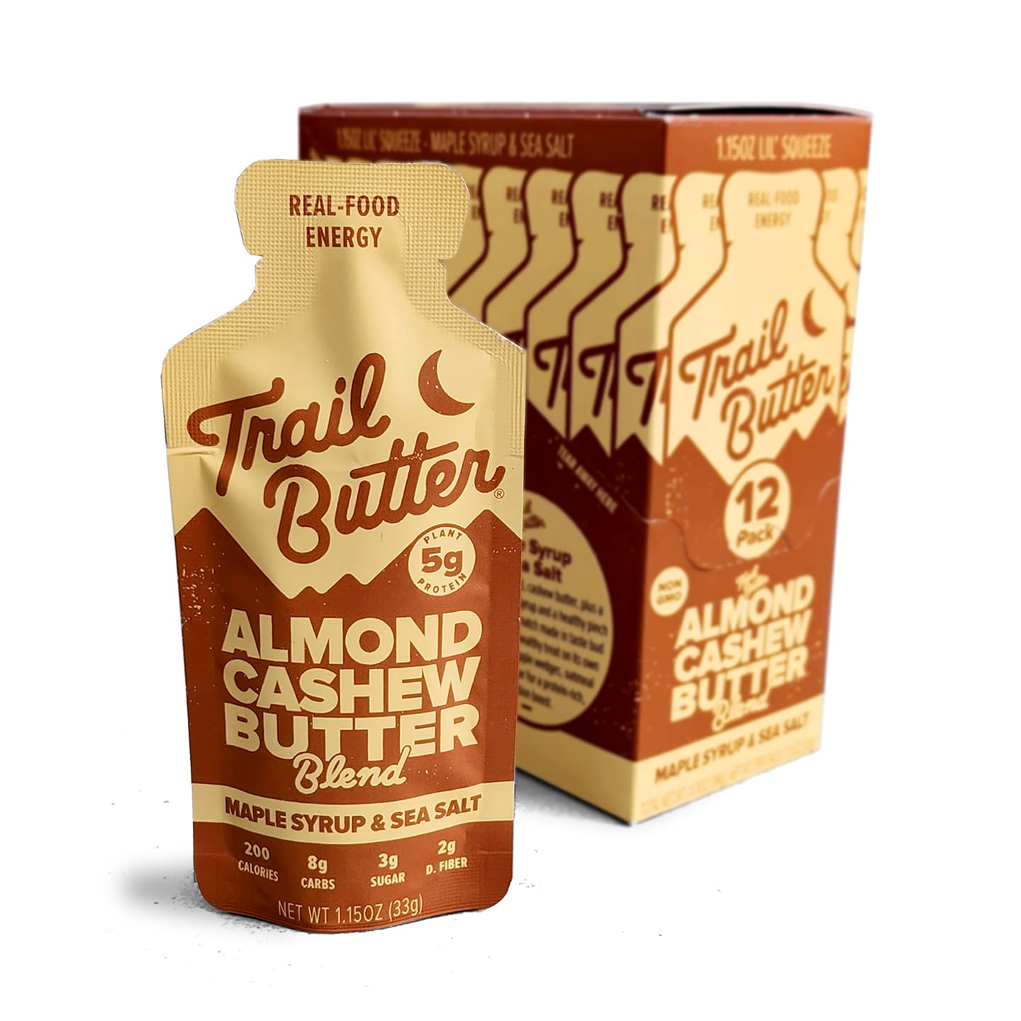 Nut Butter Pouches – Protein Energy Snack, 12-Pack
