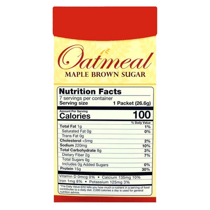 High-Protein Oatmeal – Maple Brown Sugar