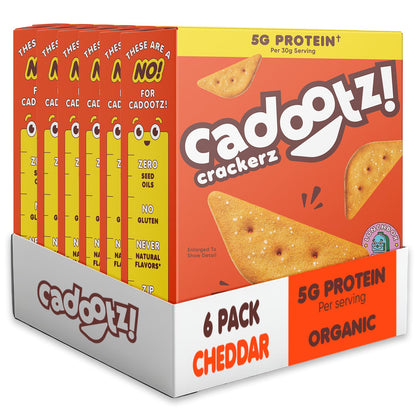 Organic Protein Crackers – Gluten-Free, 6-Pack