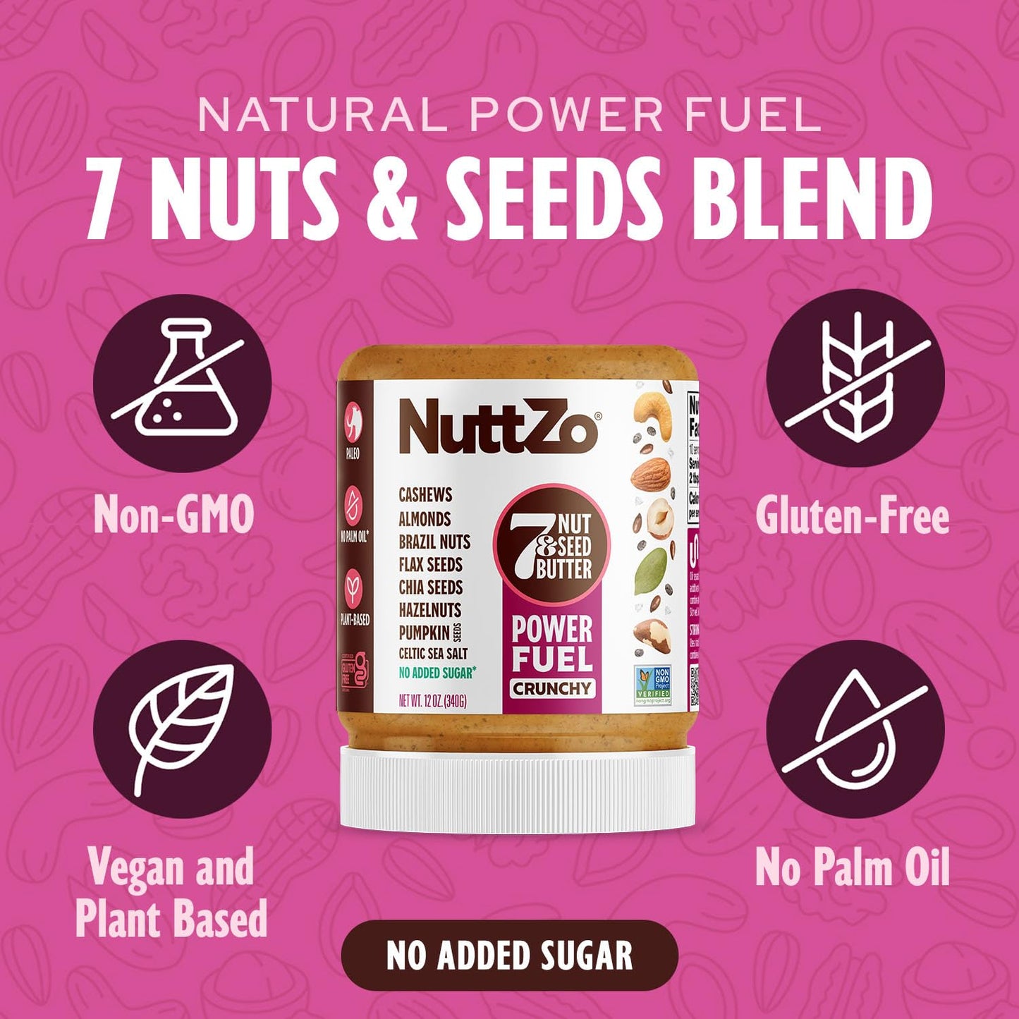 7-Nut & Seed Butter – No Added Sugar or Oil