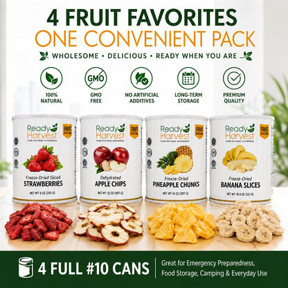 Freeze-Dried Fruit Variety Pack – 4 Large Cans