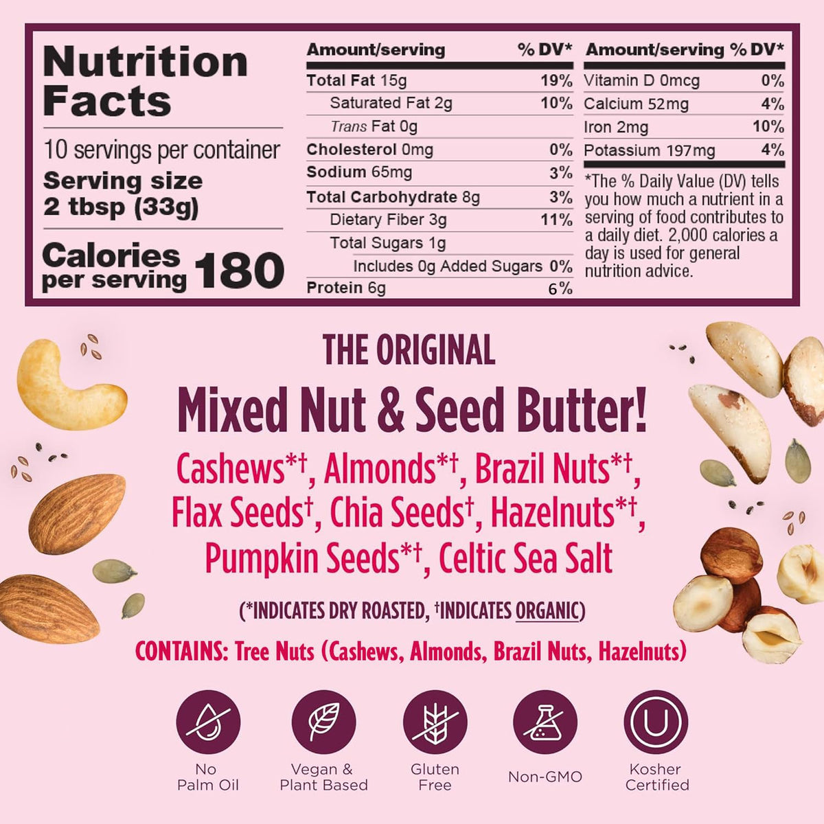 7-Nut & Seed Butter – No Added Sugar or Oil