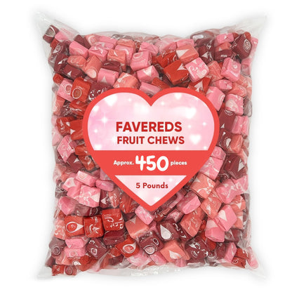 Chewy Fruit Candy Squares – Assorted Red Flavors