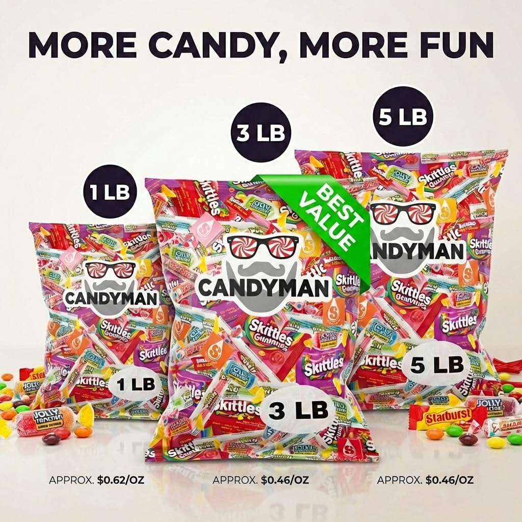 Assorted Candy – Individually Wrapped, 20 lb