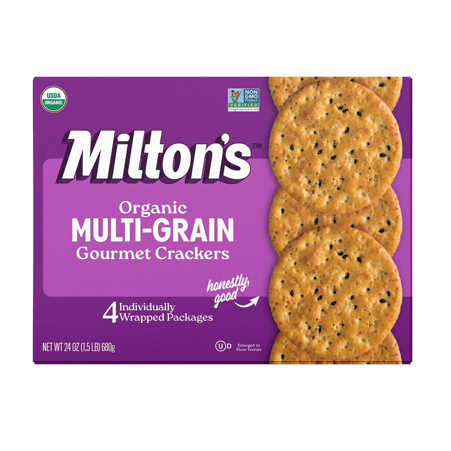 Organic Multigrain Crackers – Non-GMO, 24 oz