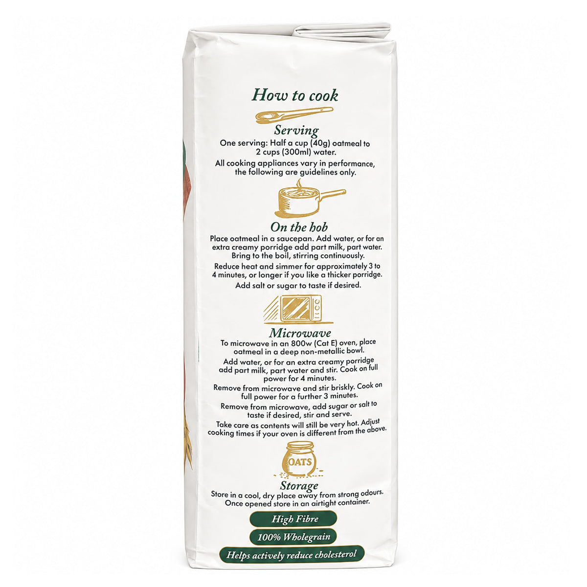 Stoneground Scottish Oatmeal – Fine Texture, 6-Pack