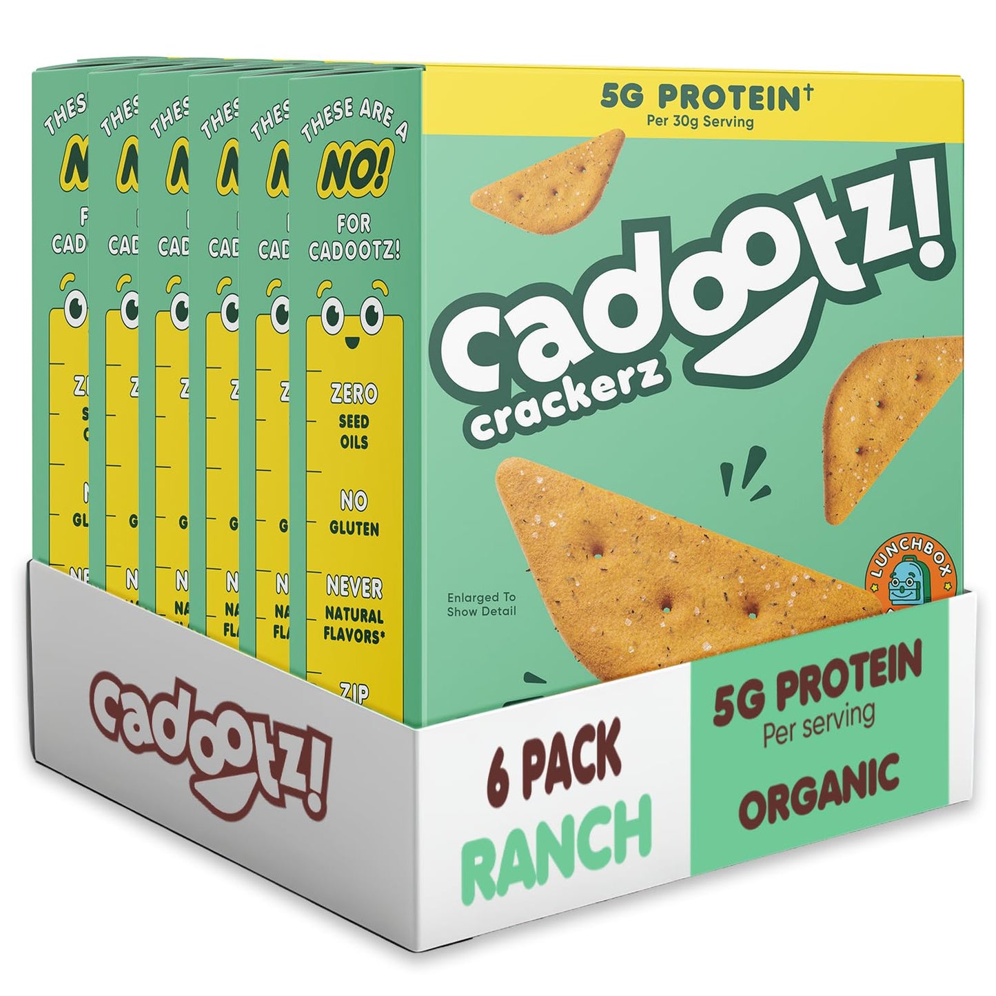 Organic Protein Crackers – Gluten-Free, 6-Pack