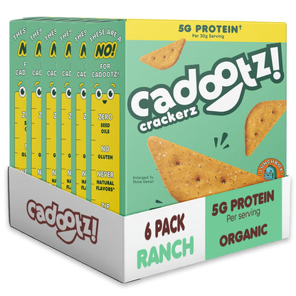 Organic Protein Crackers – Gluten-Free, 6-Pack