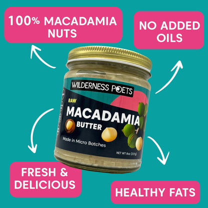 Wilderness Poets Raw Macadamia Butter
