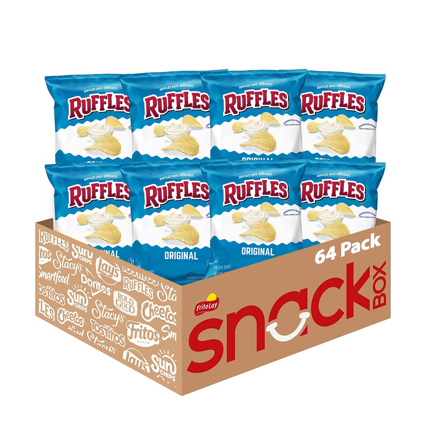 Original Ridged Potato Chips – 60 Snack Packs