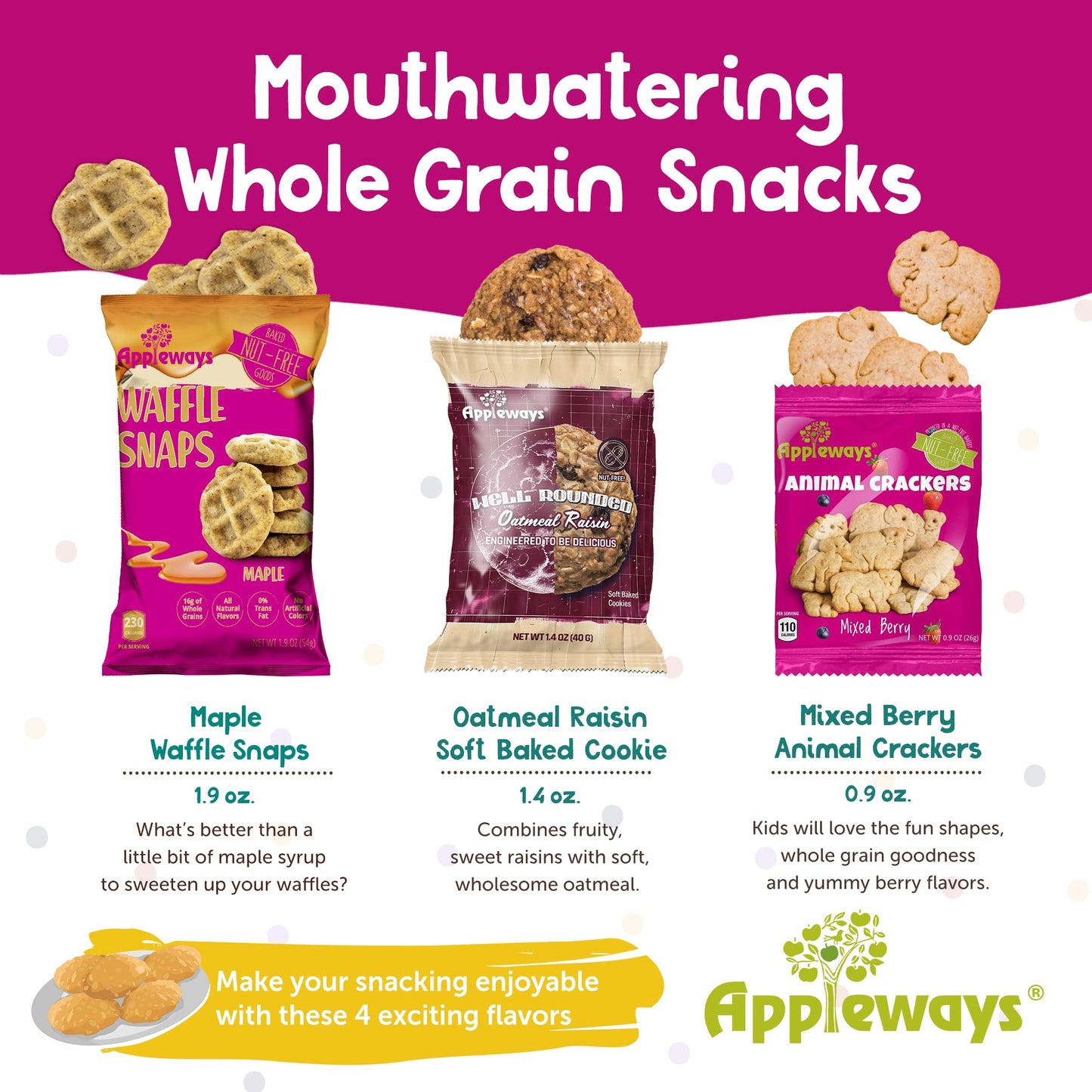 Mixed Berry Animal Crackers – 108 Snack Packs