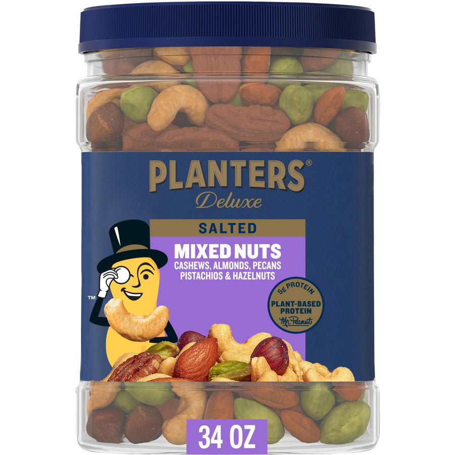 Salted Mixed Nuts – Plant-Based Protein, 27 oz