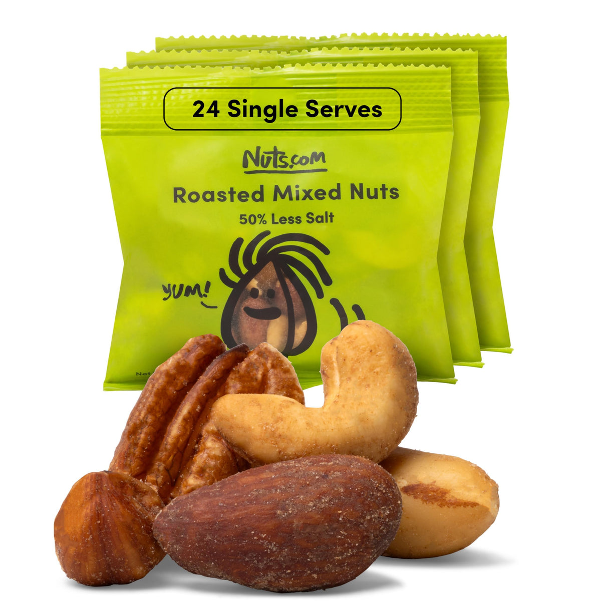 Deluxe Roasted Mixed Nuts – 50% Less Sodium