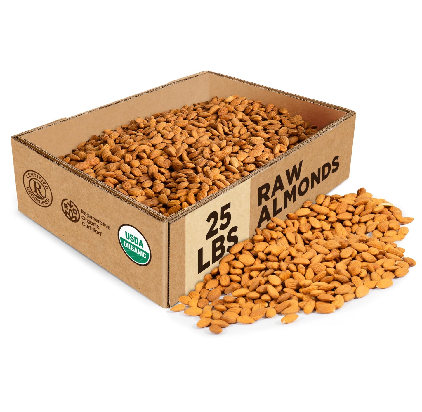 Organic Raw Almonds – Regenerative, Non-GMO Snack