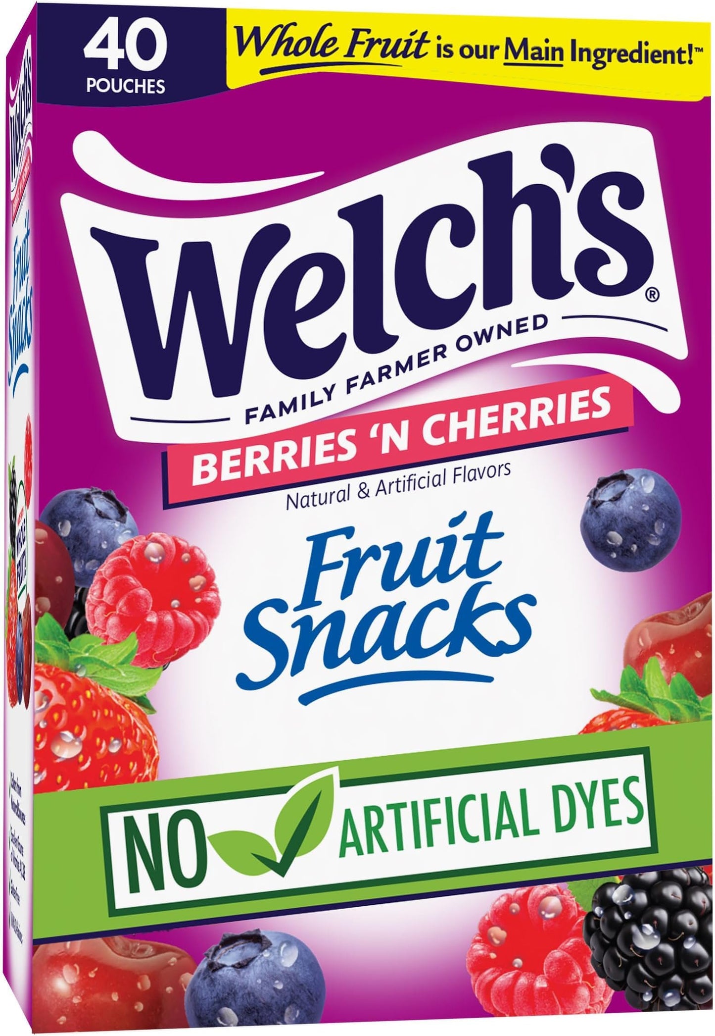Berries & Cherries Fruit Snacks – 40 Snack Packs