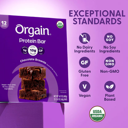 Organic Plant Protein Bars – Peanut Butter Chocolate