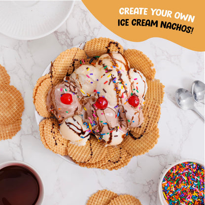 Waffle Cone Chips – Crispy Dessert Topping, 1,000 Ct