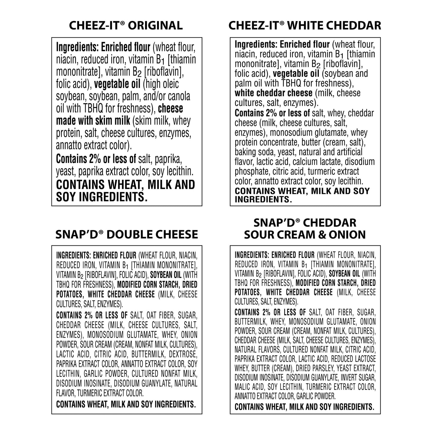 Cheez-It Cheese Crackers, Baked Snack Crackers, Lunch Snacks, Variety Pack (42 Packs)