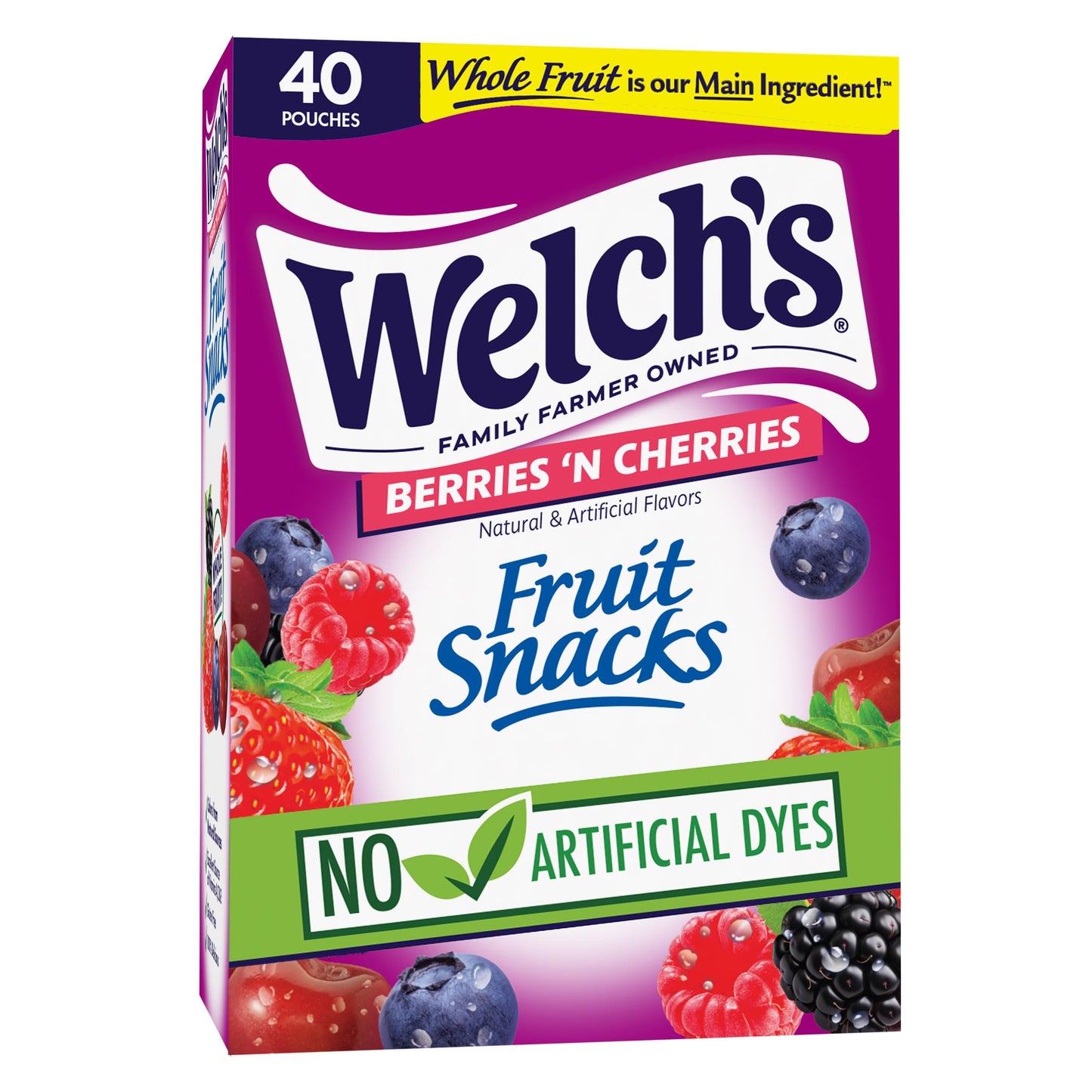 Berries & Cherries Fruit Snacks – 40 Snack Packs